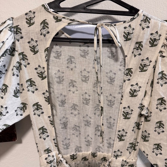 Rhode Womens Maryam Ivory Open Back Long Daytime Maxi Dress - Picture 6 of 10